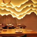 餐廳新中式風用餐區(qū)效果圖