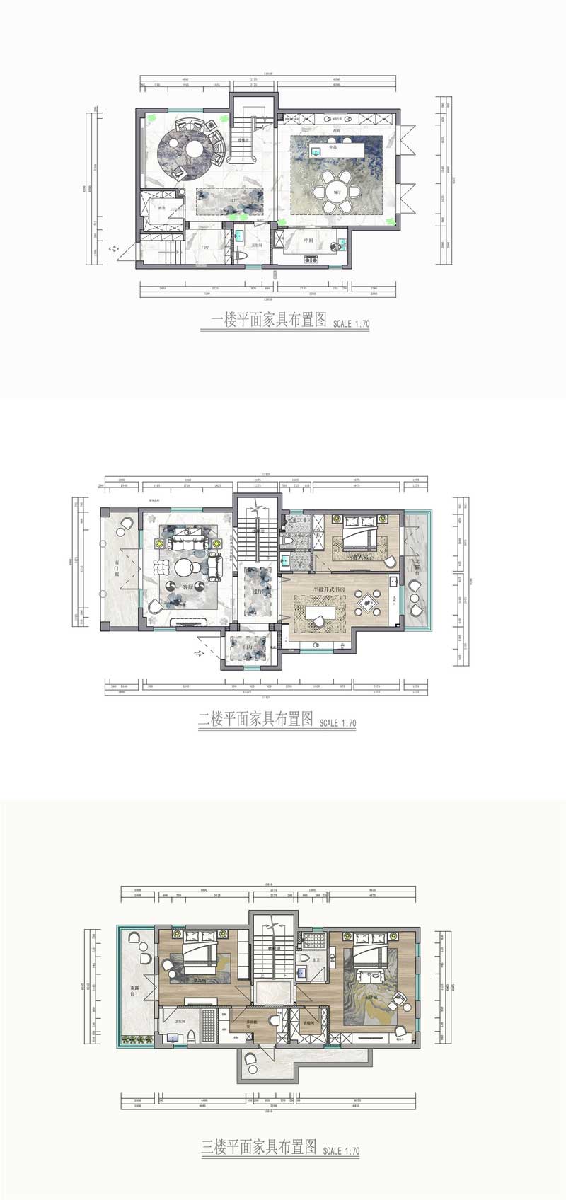 深圳鹽田區意式輕奢新房設計裝修工程案例平面布置圖 深圳鹽田區意式輕奢新房設計裝修工程案例平面布置圖