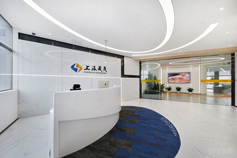 現(xiàn)代風(fēng)格商務(wù)辦公場所前廳裝修圖