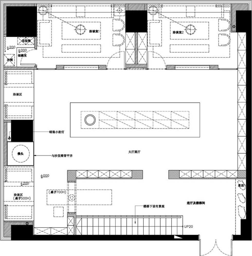 玉石工藝展廳裝修設(shè)計平面布置 玉石工藝展廳裝修設(shè)計平面布置