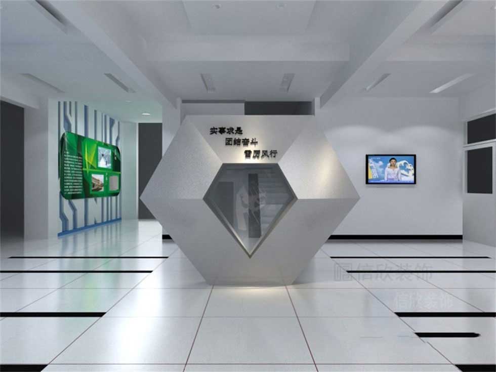 電子公司企業(yè)展廳企業(yè)LOGO裝修設計 電子公司企業(yè)展廳企業(yè)LOGO裝修設計