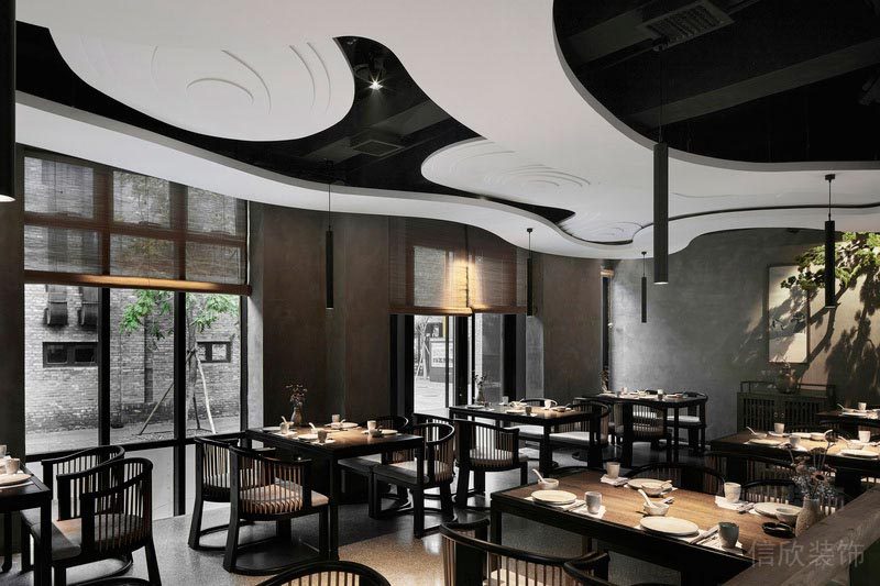 深圳西鄉(xiāng)餐飲裝修設(shè)計公司案例 用餐區(qū)