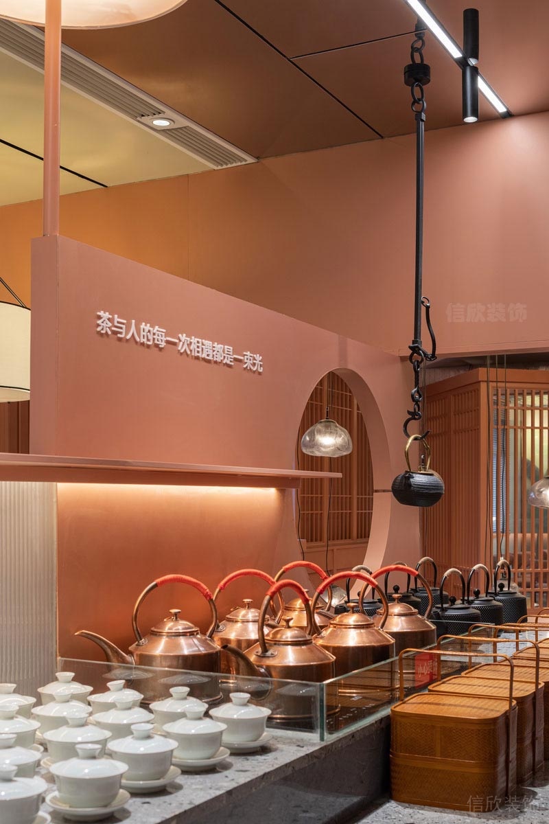 茶室茶臺茶壺茶杯