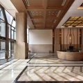 深圳寶安1000平方輕奢風(fēng)格寫字樓大堂裝修空調(diào)暖通系統(tǒng)