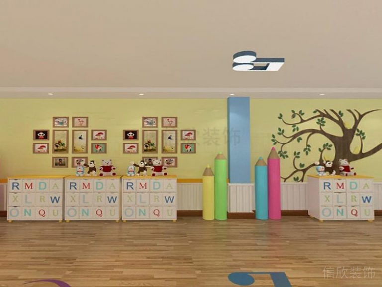 展示區(qū)木質地板造型背景墻效果圖設計