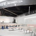 深圳龍崗城龍花園現(xiàn)代簡約風格奶茶店裝修案例休閑大廳效果圖