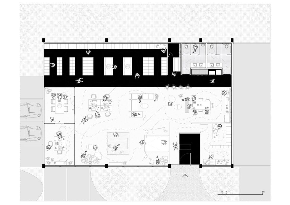 深圳羅湖區(qū)金光華廣場(chǎng)辦公室裝修 人員動(dòng)線圖
