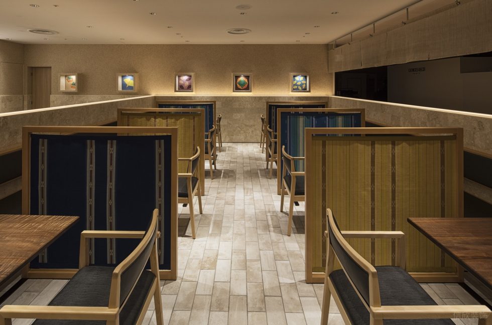 深圳南山簡約田園風(fēng)日式餐廳對稱用餐區(qū)裝修設(shè)計