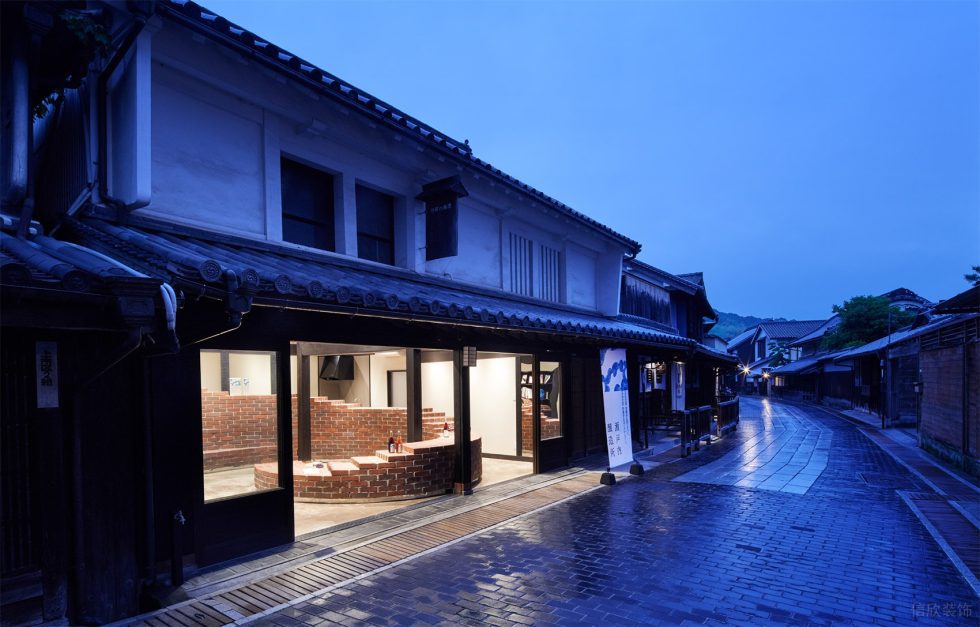 深圳市南山區前海瀨戶內釀造所竹原直銷店裝修設計 街景視角