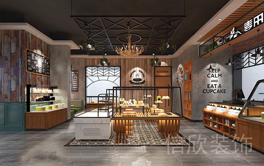 羅湖布心綠色面包店展柜裝修設(shè)計