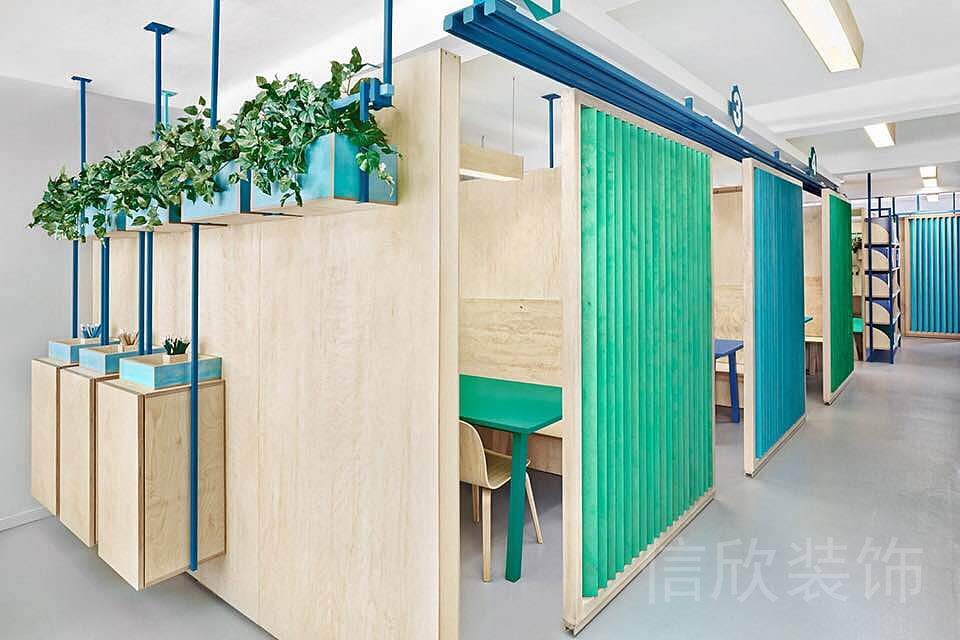 園林風(fēng)綠植新中式屏風(fēng)過(guò)道